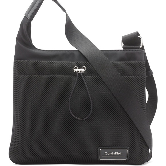 Calvin Klein Jessie Mesh Pocket Nylon Crossbody - Picture 1 of 10